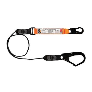 2M Sock AbsorbWeb Lanyard Single Leg - 1 x Snap Hook / 1 x Doubole Action Scaff Hook