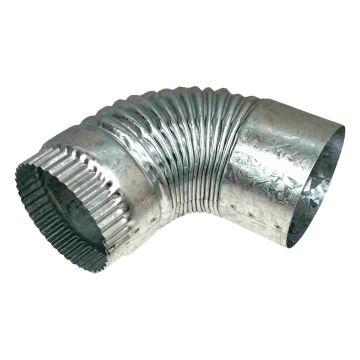 90 Degree Gas Heating Bend 125mm