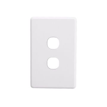 Clipsal Grid Plate 2 Gang Standard Cover