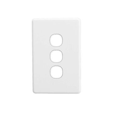 Clipsal Grid Plate 3 Gang Standard Cover