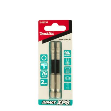 Makita XPS Hex5 x 75mm Insert Bit 2 Pack