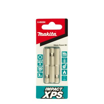 Makita XPS Hex8 x 50mm Insert Bit 3 Pack