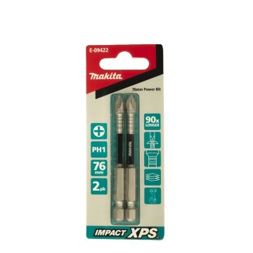 Makita XPS Ph1 x 75mm Insert Bit 2 Pack