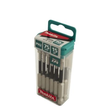 Makita XPS Ph2 x 75mm Insert Bit 15 Pack