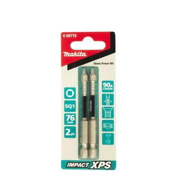 Makita XPS Sq1 x 75mm Insert Bit 2 Pack