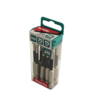 Makita XPS Sq2 x 75mm Insert Bit 15 Pack