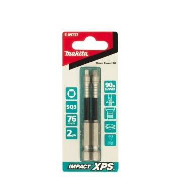 Makita XPS Sq3 x 75mm Insert Bit 2 Pack