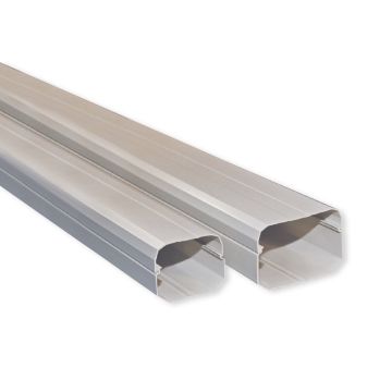 Plastic Trunking 80mm 2 Metre 