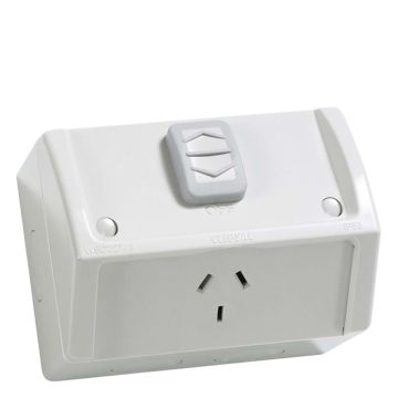 Clipsal Single GPO Weatherproof Socket