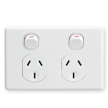 Clipsal Twin GPO Socket Classic