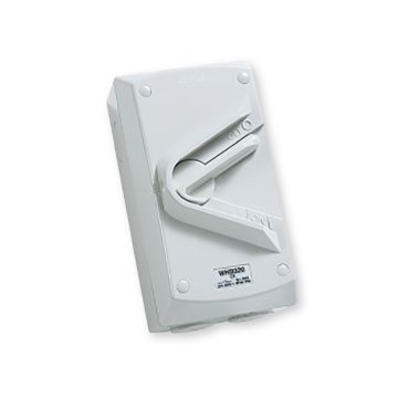 40A 440VAC Clipsal Surface Switch 1G Three Pole Isolator