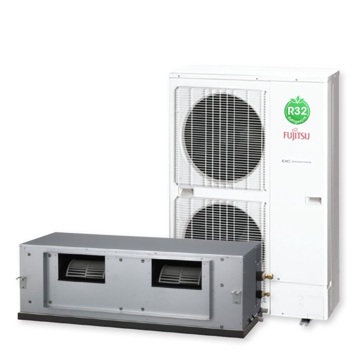 10.0kW R32 Fujitsu High Static Ducted Reverse Cycle Air Conditioner main product photo