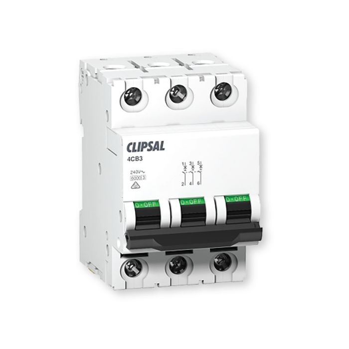 63A 6kA 415V 6000A Clipsal Three Pole Circuit Breaker main product photo
