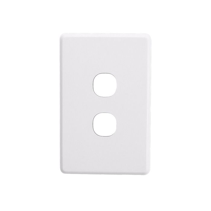Clipsal Grid Plate 2 Gang Standard Cover main product photo