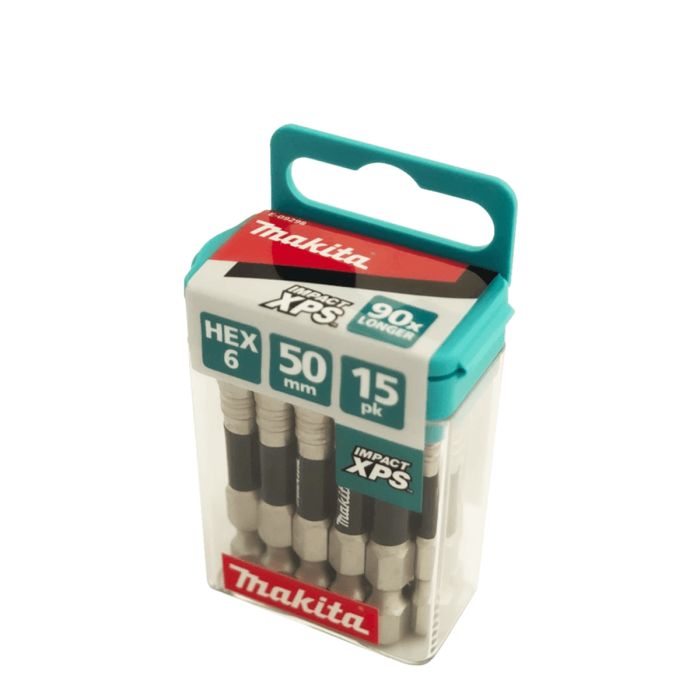 Makita XPS Hex6 x 50mm Insert Bit 15 Pack main product photo