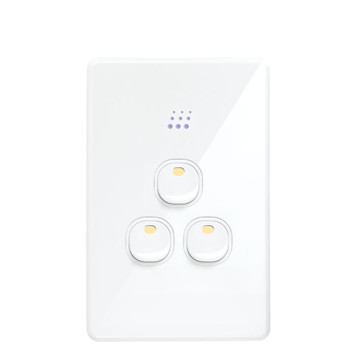 Powermesh 5A 240V 3 Button Multipurpose Switch main product photo