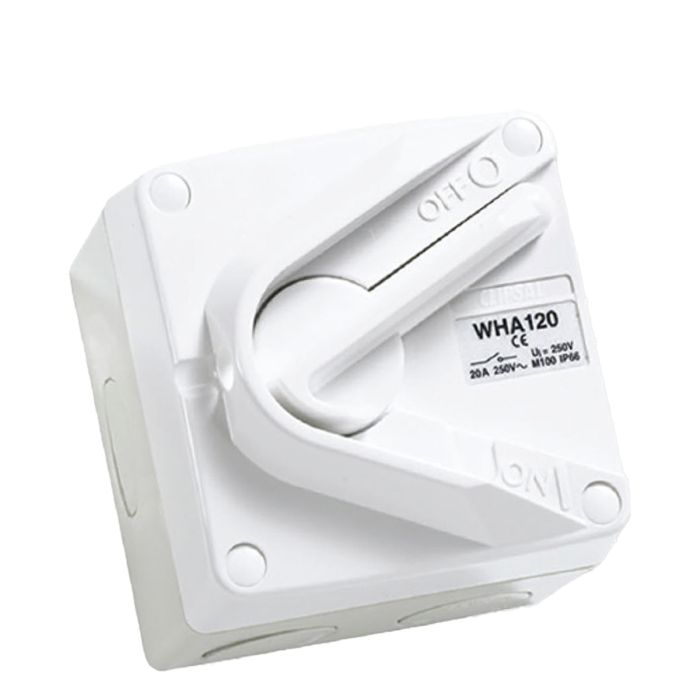 40A 250VAC Clipsal Surface Switch 1G Single Pole Isolator main product photo