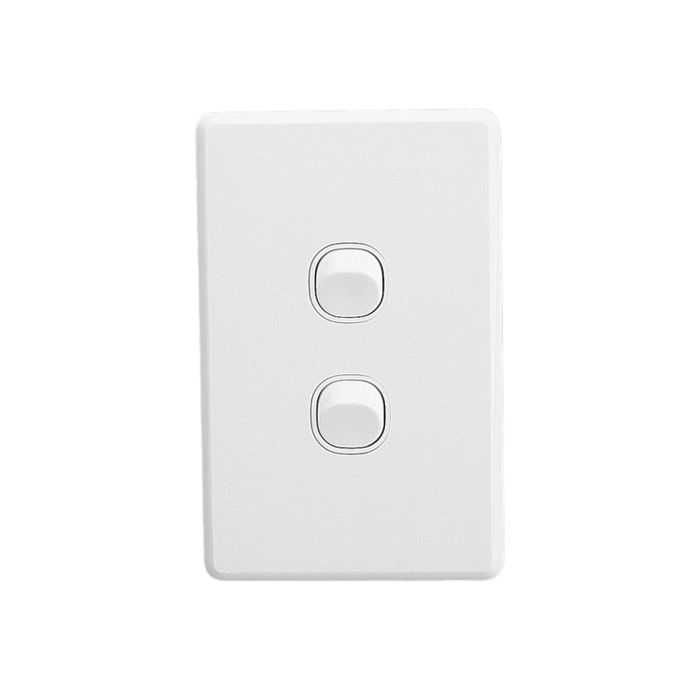 Clipsal Loaded Switch 2 Gang Vertical Classic main product photo